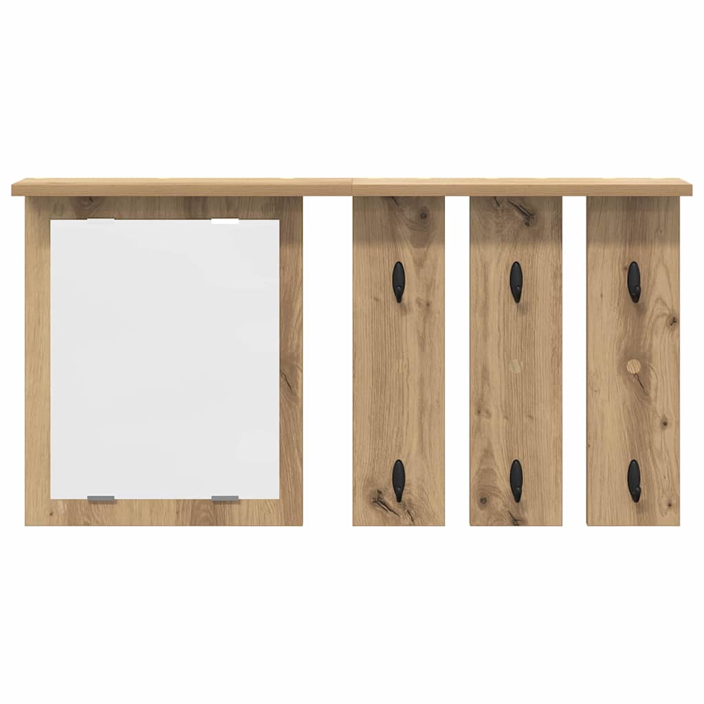 Vegghengt kleshenger artisan eik 85 x 10 x 45 cm Konstruert tre