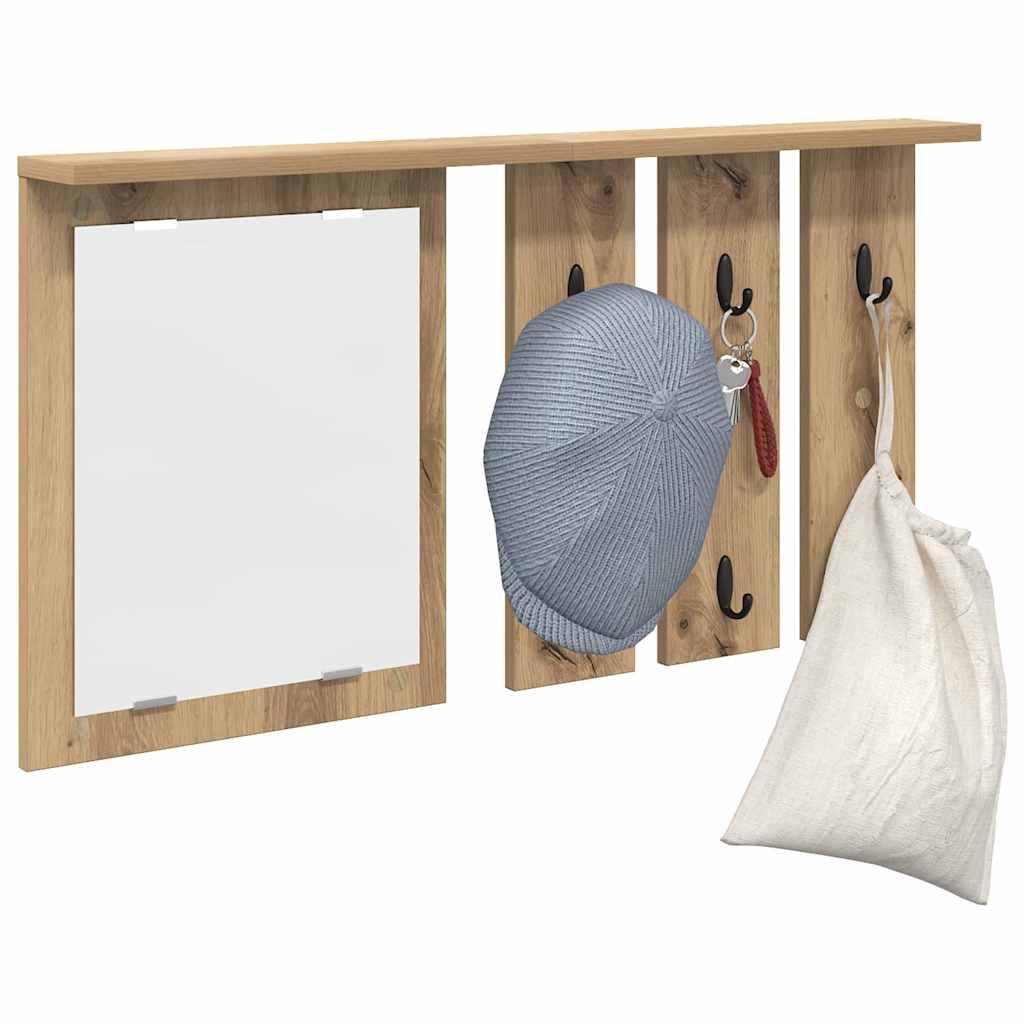 Vegghengt kleshenger artisan eik 85 x 10 x 45 cm Konstruert tre