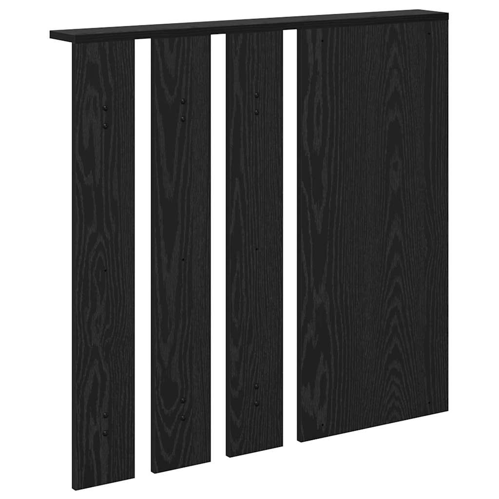 Vegghengt kleshenger Svart eik 84 x 10 x 80 cm Konstruert tre