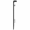 Vegghengt kleshenger Svart eik 84 x 10 x 80 cm Konstruert tre