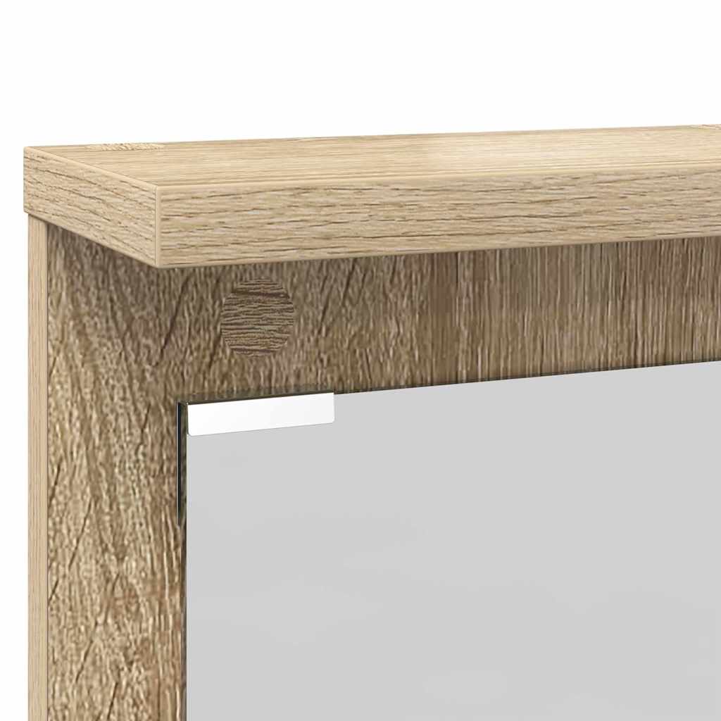 Vegghengt kleshenger Sonoma eik 84 x 10 x 80 cm Konstruert tre