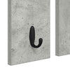 Vegghengt kleshenger Betonggrå 84 x 10 x 80 cm Konstruert tre