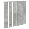Vegghengt kleshenger Betonggrå 84 x 10 x 80 cm Konstruert tre