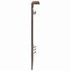 Vegghengt kleshenger Røkt eik 84 x 10 x 80 cm Konstruert tre