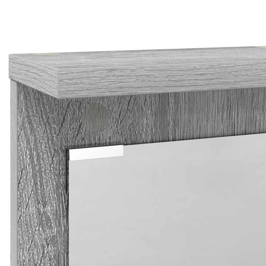 Vegghengt kleshenger Grå sonoma 84 x 10 x 80 cm Konstruert tre