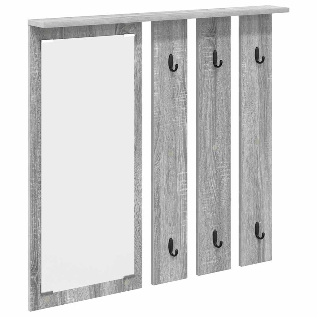 Vegghengt kleshenger Grå sonoma 84 x 10 x 80 cm Konstruert tre