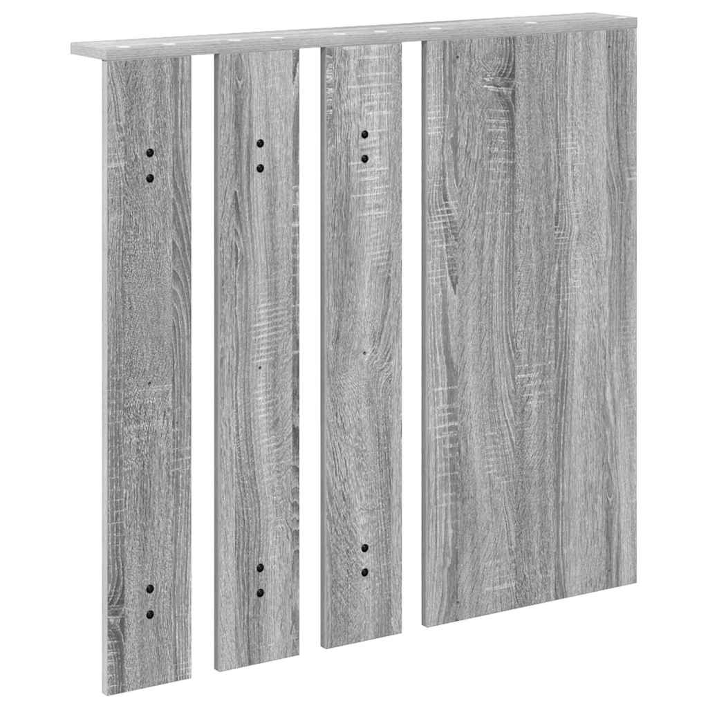 Vegghengt kleshenger Grå sonoma 84 x 10 x 80 cm Konstruert tre