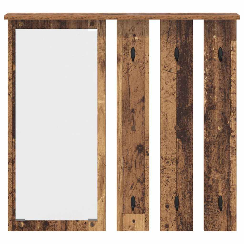 Vegghengt kleshenger Veggmontert Gammelt tre 84 x 10 x 80 cm