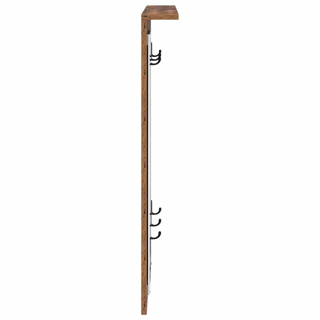 Vegghengt kleshenger Veggmontert Gammelt tre 84 x 10 x 80 cm