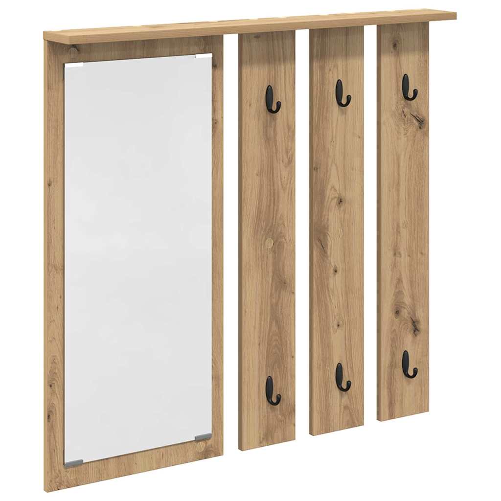 Vegghengt kleshenger artisan eik 84 x 10 x 80 cm Konstruert tre