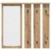 Vegghengt kleshenger artisan eik 84 x 10 x 80 cm Konstruert tre