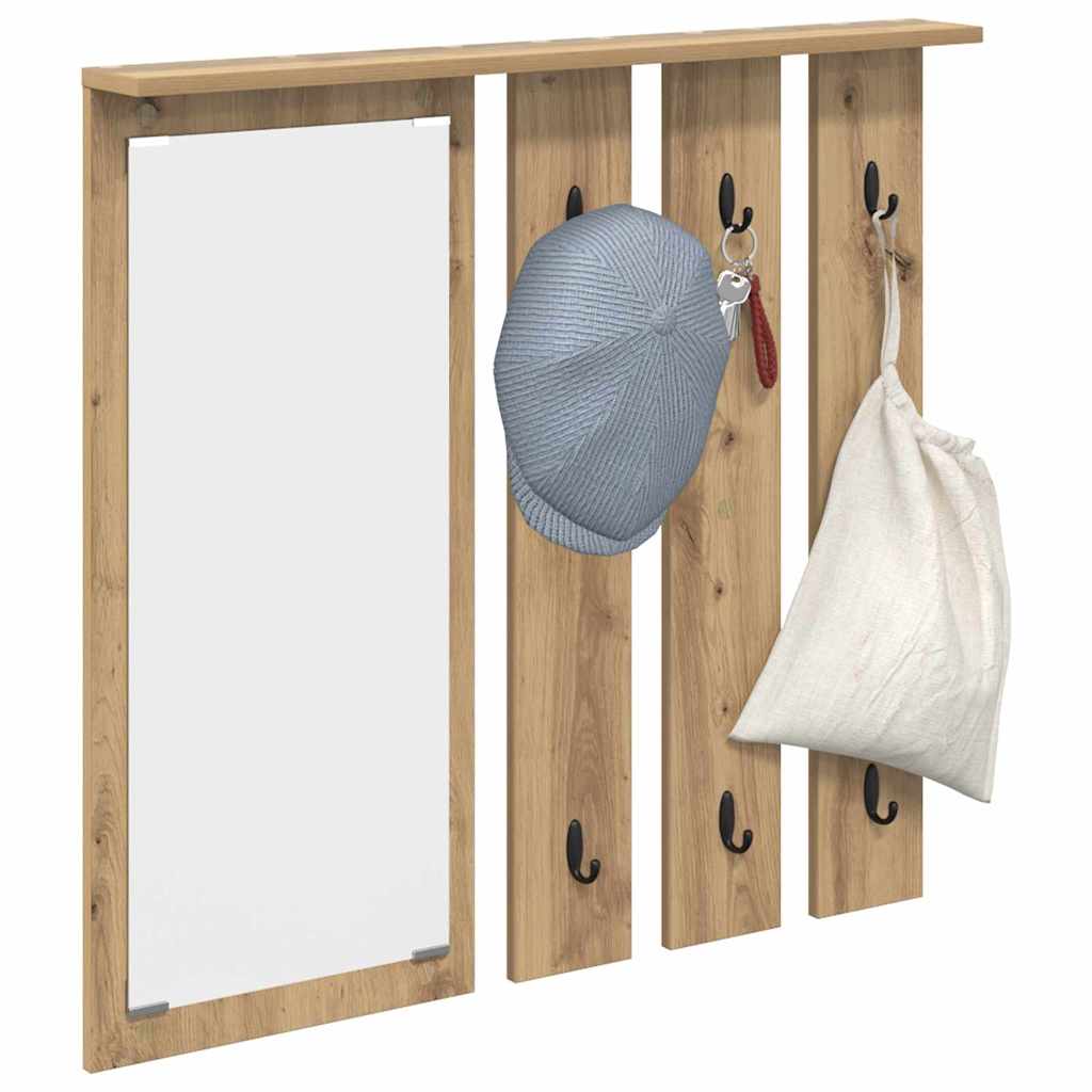 Vegghengt kleshenger artisan eik 84 x 10 x 80 cm Konstruert tre
