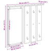 Vegghengt kleshenger artisan eik 84 x 10 x 80 cm Konstruert tre