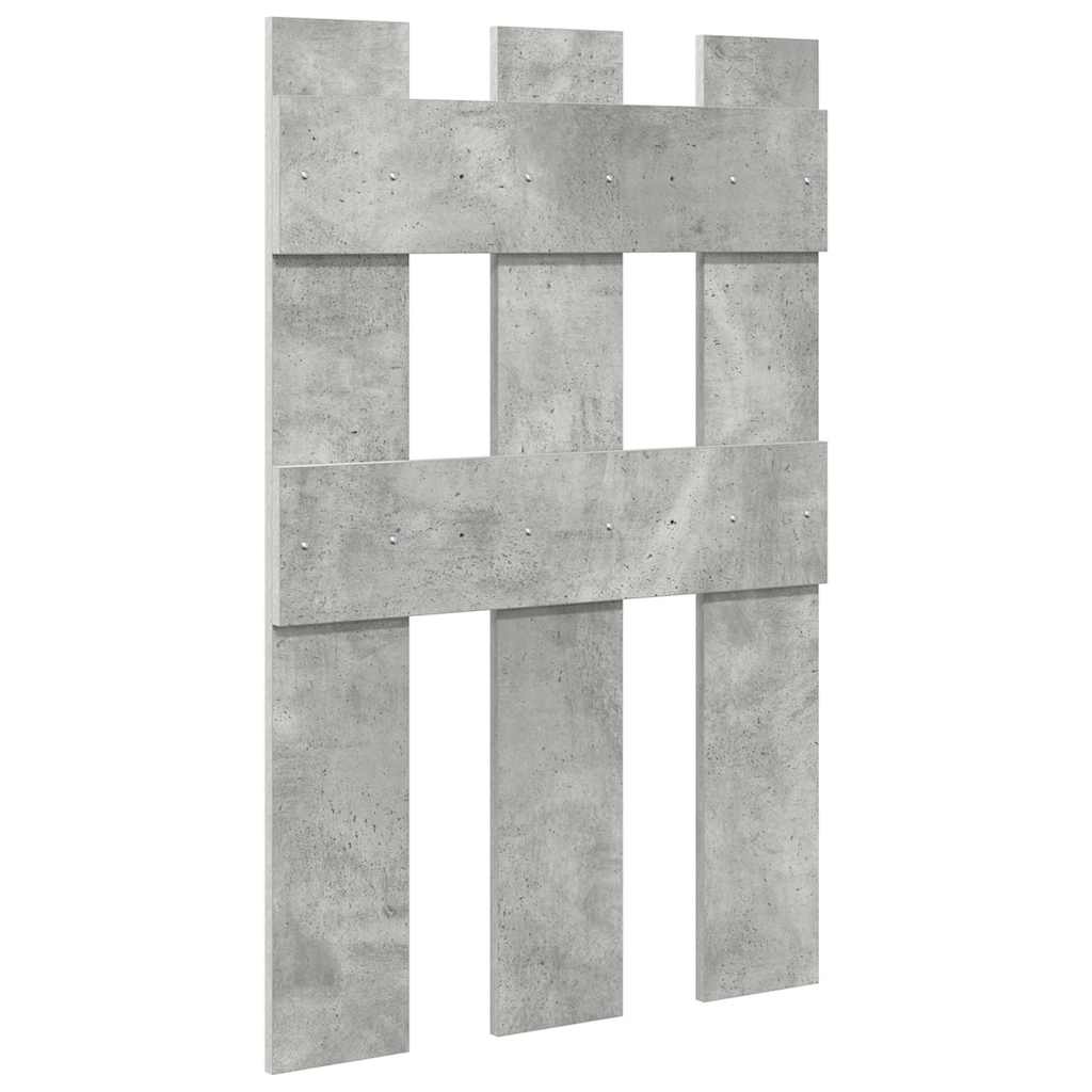 Vegghengt kleshenger Betonggrå 65 x 3 x 100 cm Konstruert tre