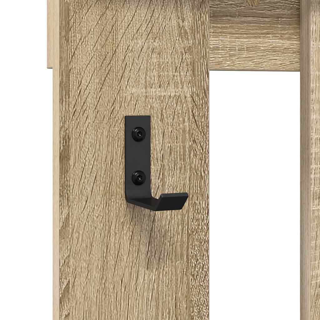 Vegghengt kleshenger Veggmontert Sonoma eik 100 x 10 x 100 cm