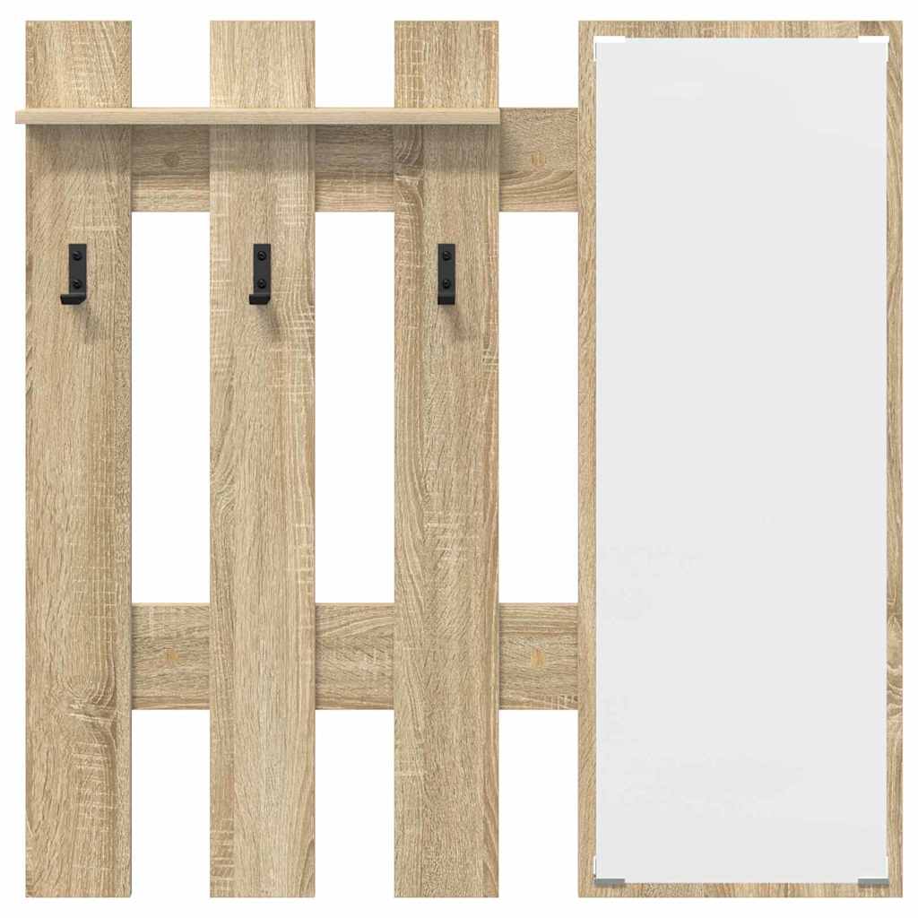 Vegghengt kleshenger Veggmontert Sonoma eik 100 x 10 x 100 cm