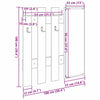 Vegghengt kleshenger Veggmontert Sonoma eik 100 x 10 x 100 cm