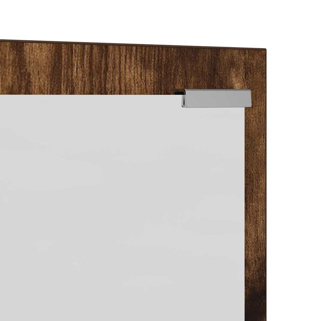 Vegghengt kleshenger Røkt eik 100 x 10 x 100 cm Konstruert tre