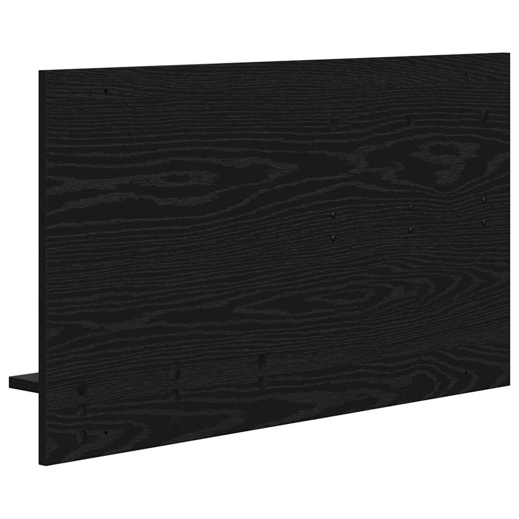Vegghengt kleshenger Svart Eik 90 x 10 x 50 cm Konstruert tre