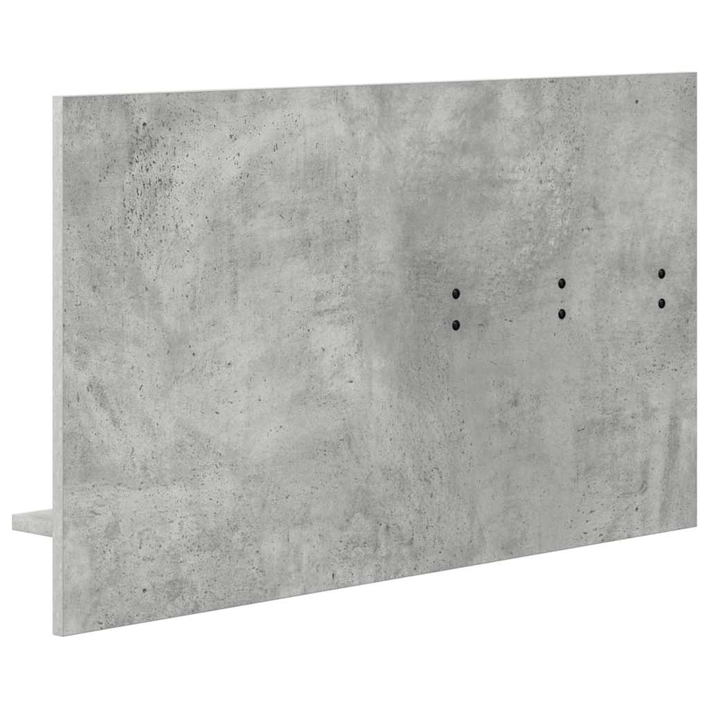 Vegghengt kleshenger Betonggrå 90 x 10 x 50 cm Konstruert tre