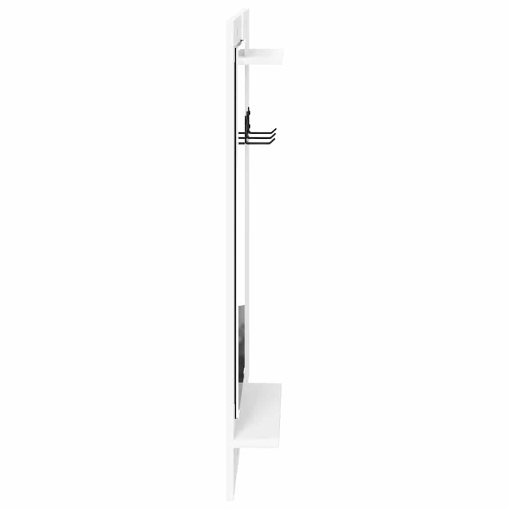 Vegghengt kleshenger Hvit 70 x 10 x 90 cm Konstruert tre