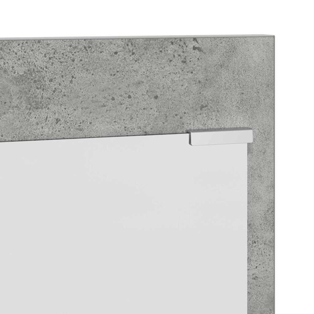 Vegghengt kleshenger Betonggrå 70 x 10 x 90 cm Konstruert tre
