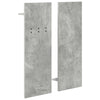 Vegghengt kleshenger Betonggrå 70 x 10 x 90 cm Konstruert tre