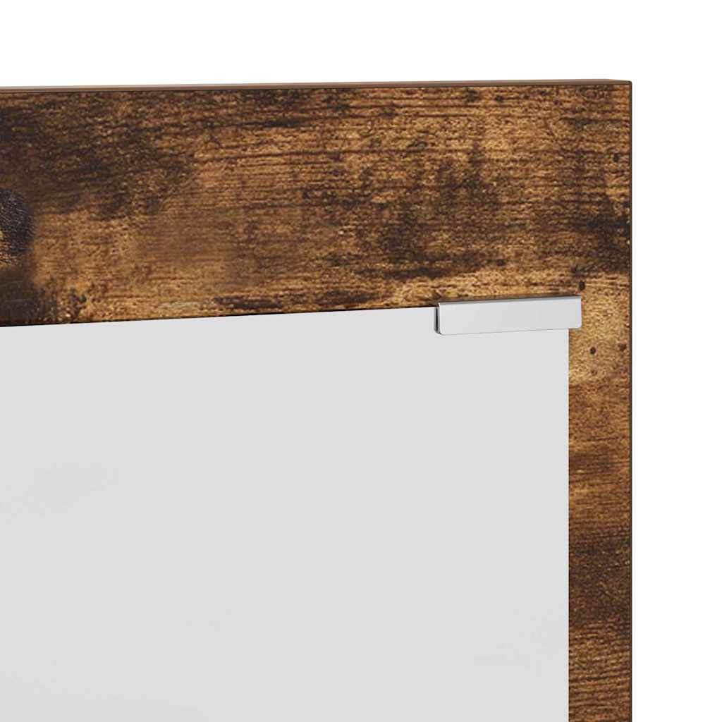 Vegghengt kleshenger Røkt eik 70 x 10 x 90 cm Konstruert tre