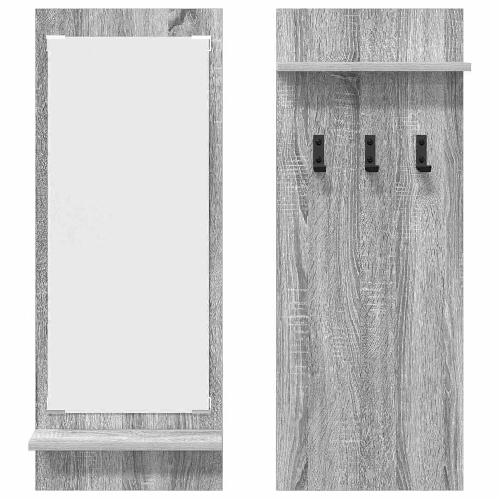 Vegghengt kleshenger Grå sonoma 70 x 10 x 90 cm Konstruert tre