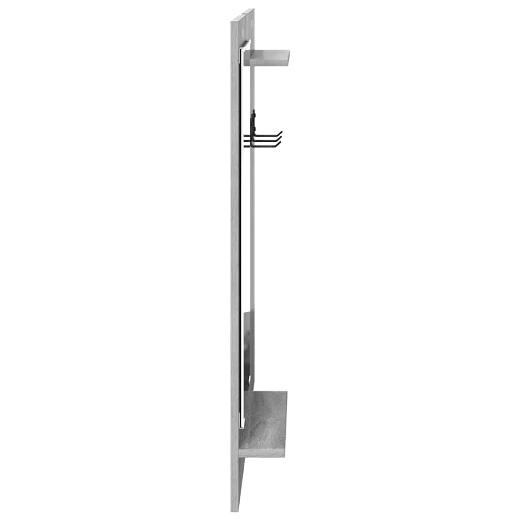 Vegghengt kleshenger Grå Sonoma 70 x 10 x 90 cm Konstruert tre