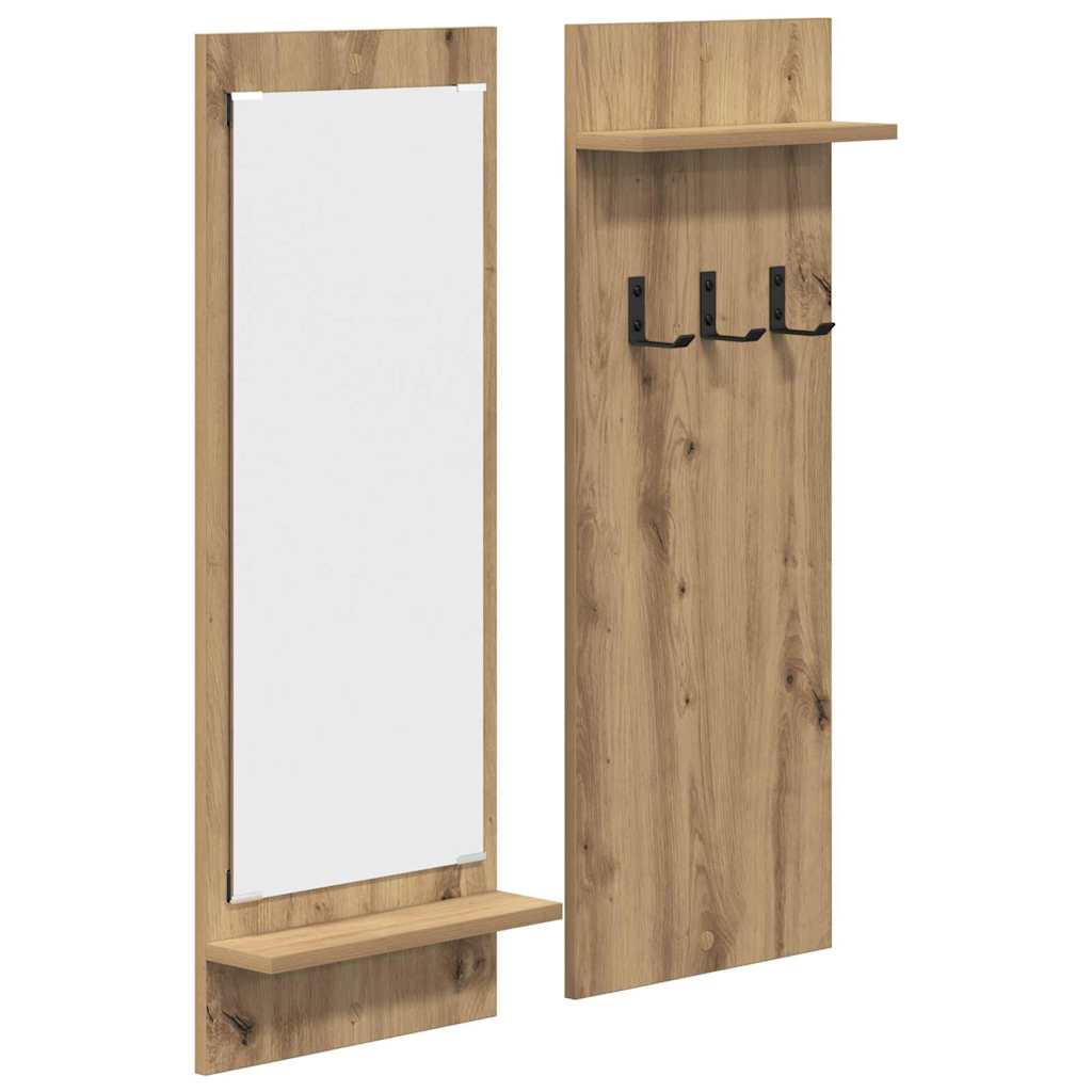 Vegghengt kleshenger artisan eik 70 x 10 x 90 cm Konstruert tre