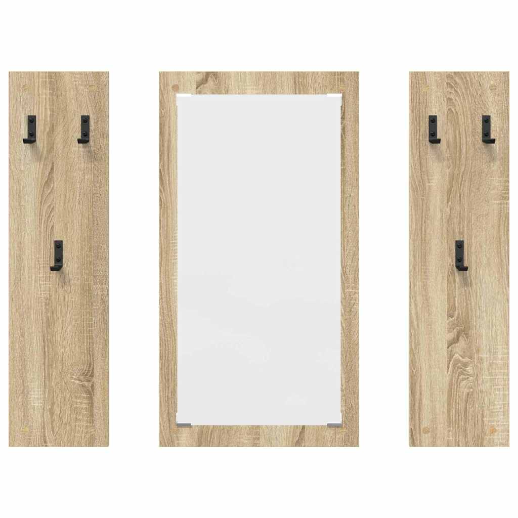 Vegghengt kleshenger Sonoma eik 96 x 1,5 x 90 cm Konstruert tre