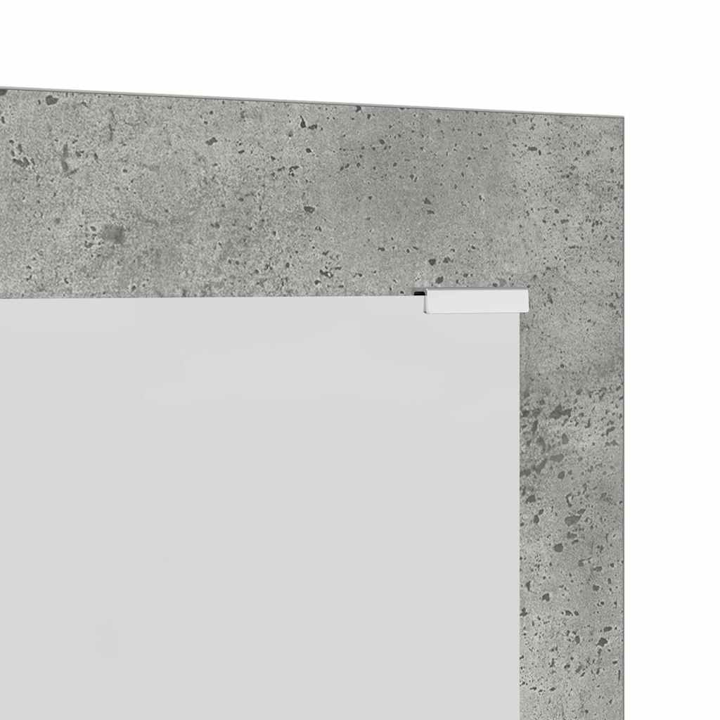 Vegghengt kleshenger Betonggrå 96 x 1.5 x 90 cm Konstruert tre
