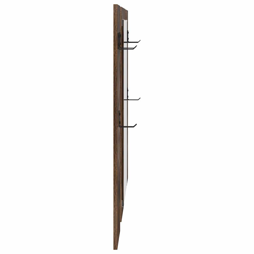 Vegghengt kleshenger Røkt eik 96 x 1.5 x 90 cm Konstruert tre