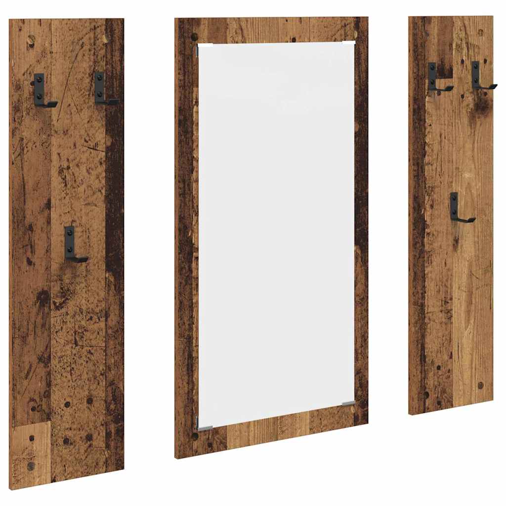 Vegghengt kleshenger Veggmontert Gammelt tre 96 x 1.5 x 90 cm