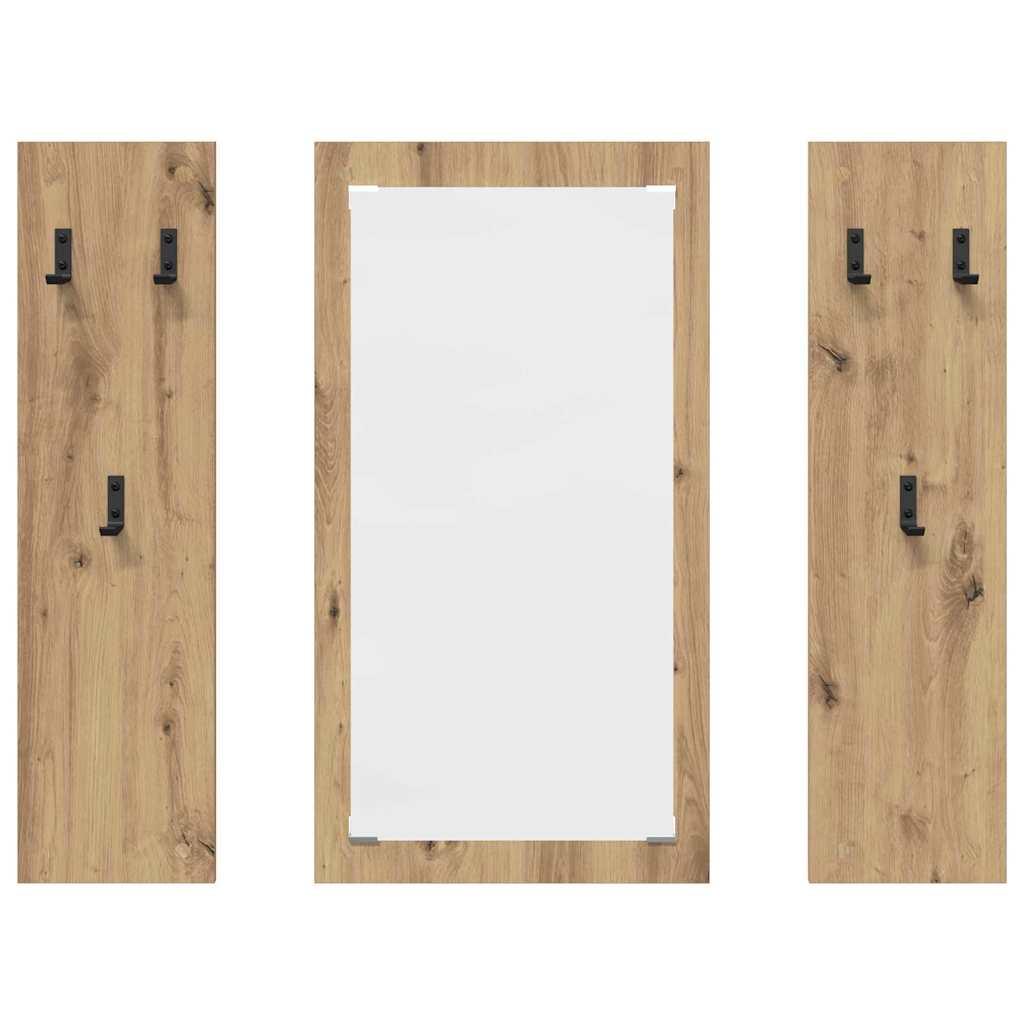 Vegghengt kleshenger Veggmontert artisan eik 96 x 1.5 x 90 cm