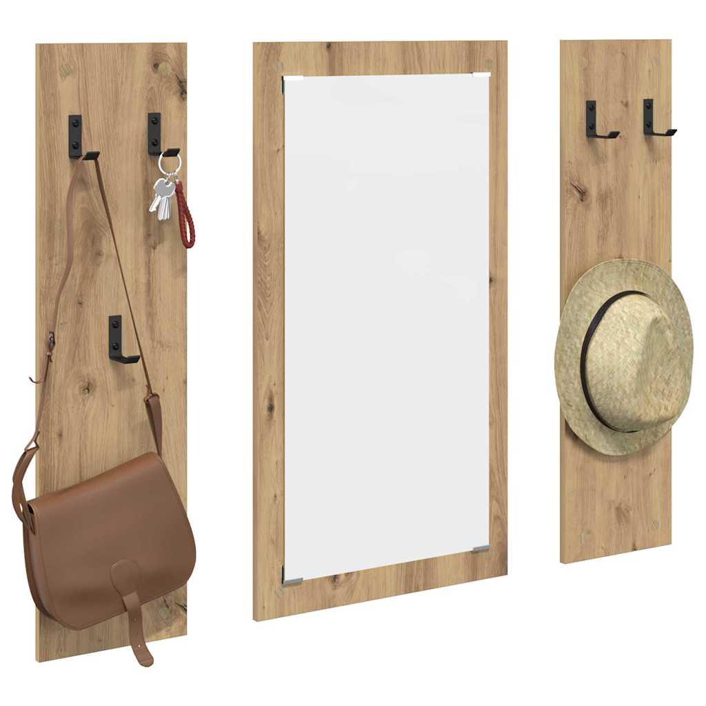 Vegghengt kleshenger Veggmontert artisan eik 96 x 1.5 x 90 cm