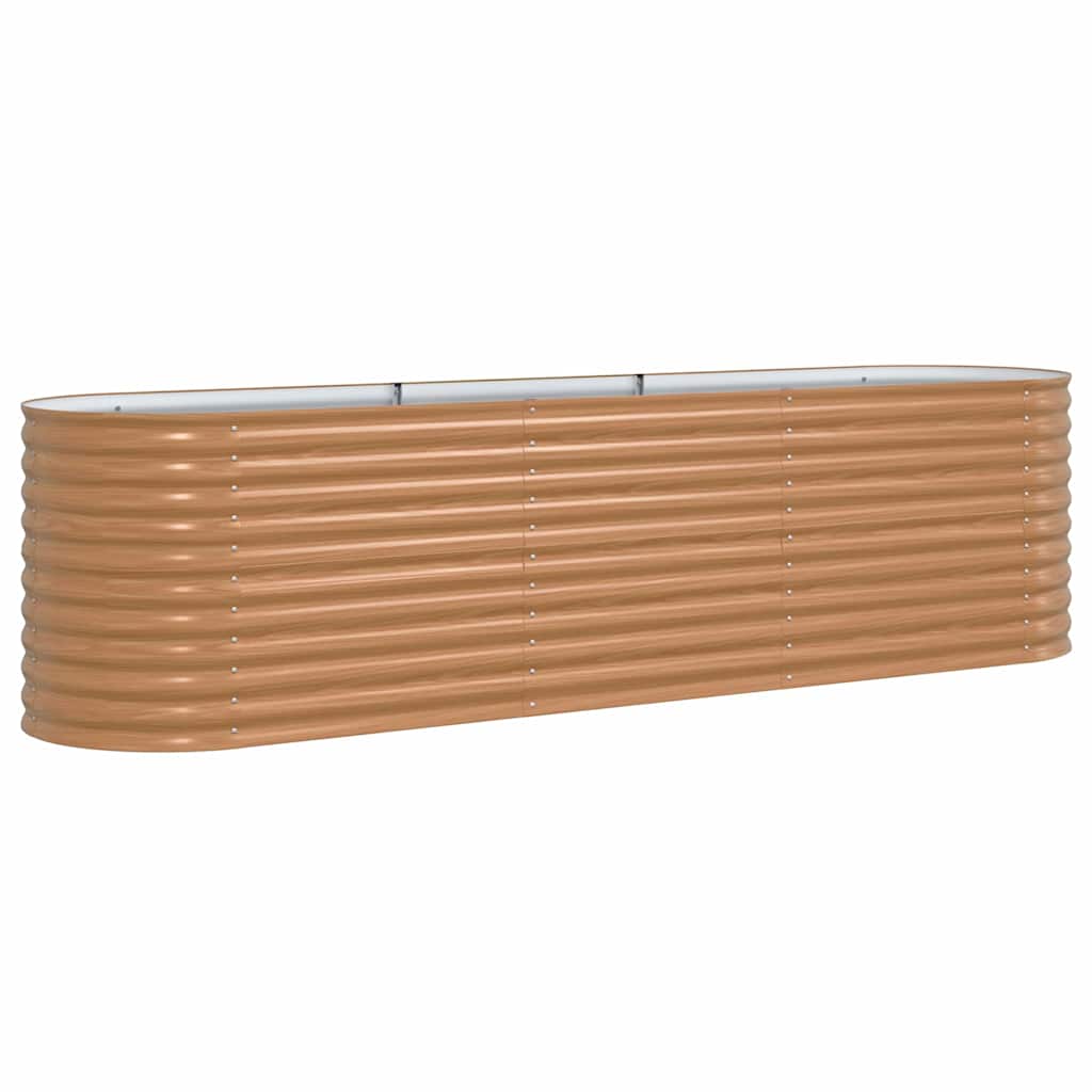Hevet bed Brun 320 x 80 x 81 cm Stål