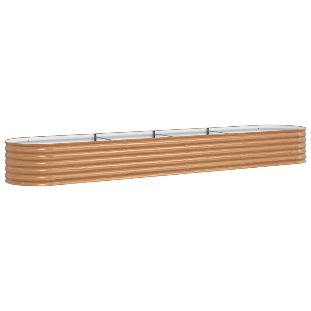 Hevet bed Brun 400 x 80 x 44 cm Stål