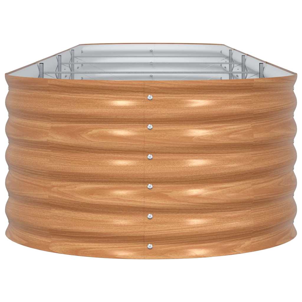 Hevet bed Brun 400 x 80 x 44 cm Stål
