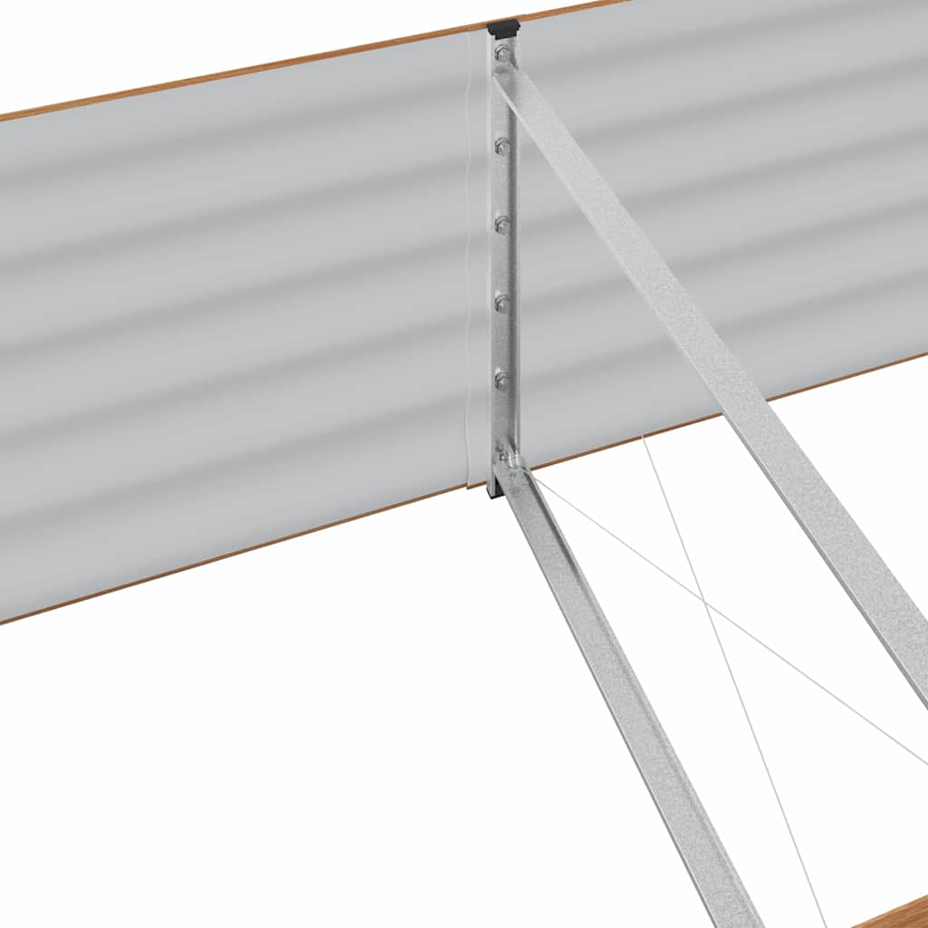 Hevet bed Brun 320 x 80 x 44 cm Stål