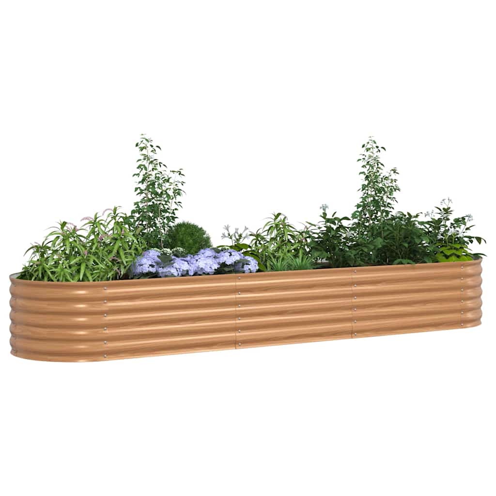 Hevet bed Brun 320 x 80 x 44 cm Stål
