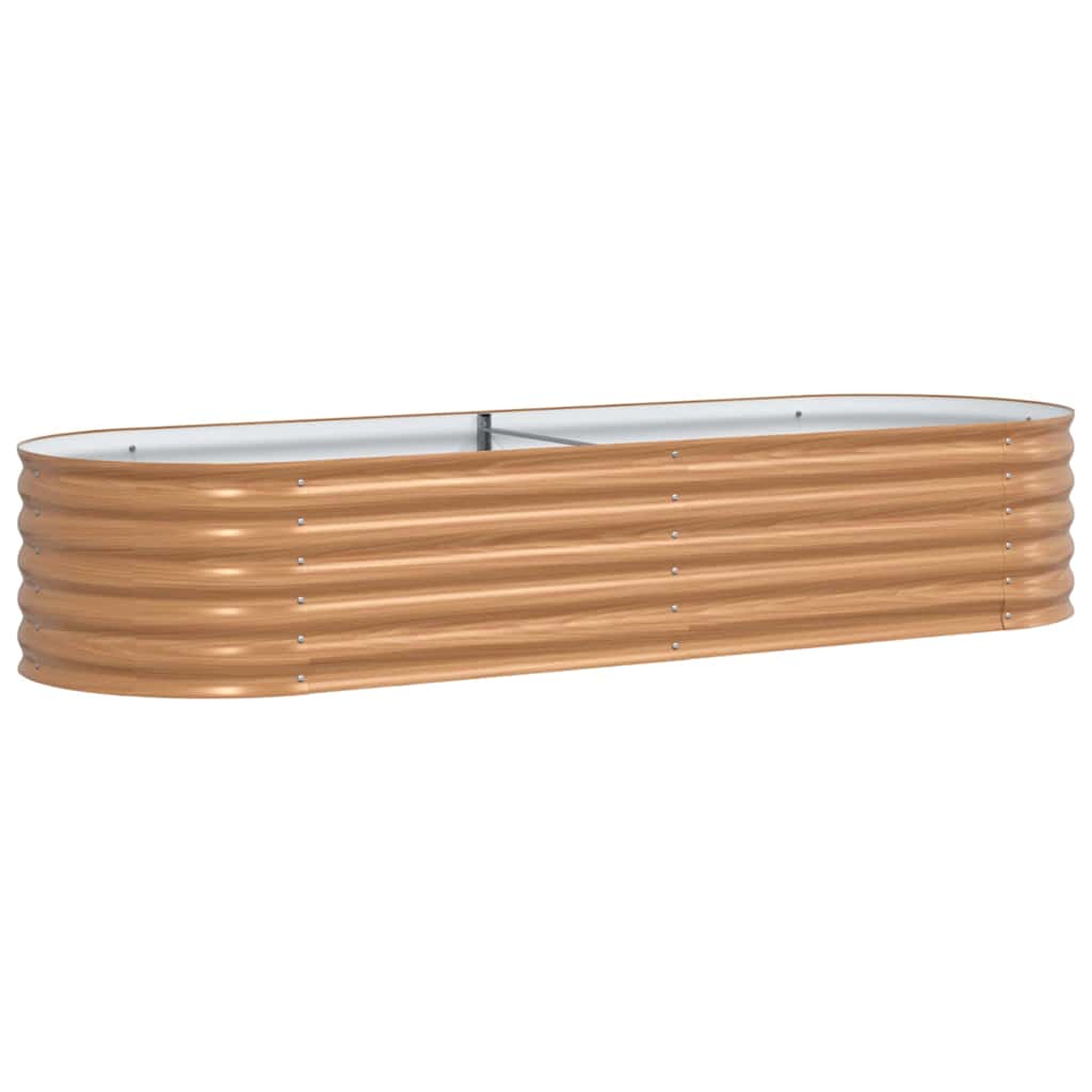 Hevet bed Brun 240 x 80 x 44 cm Stål