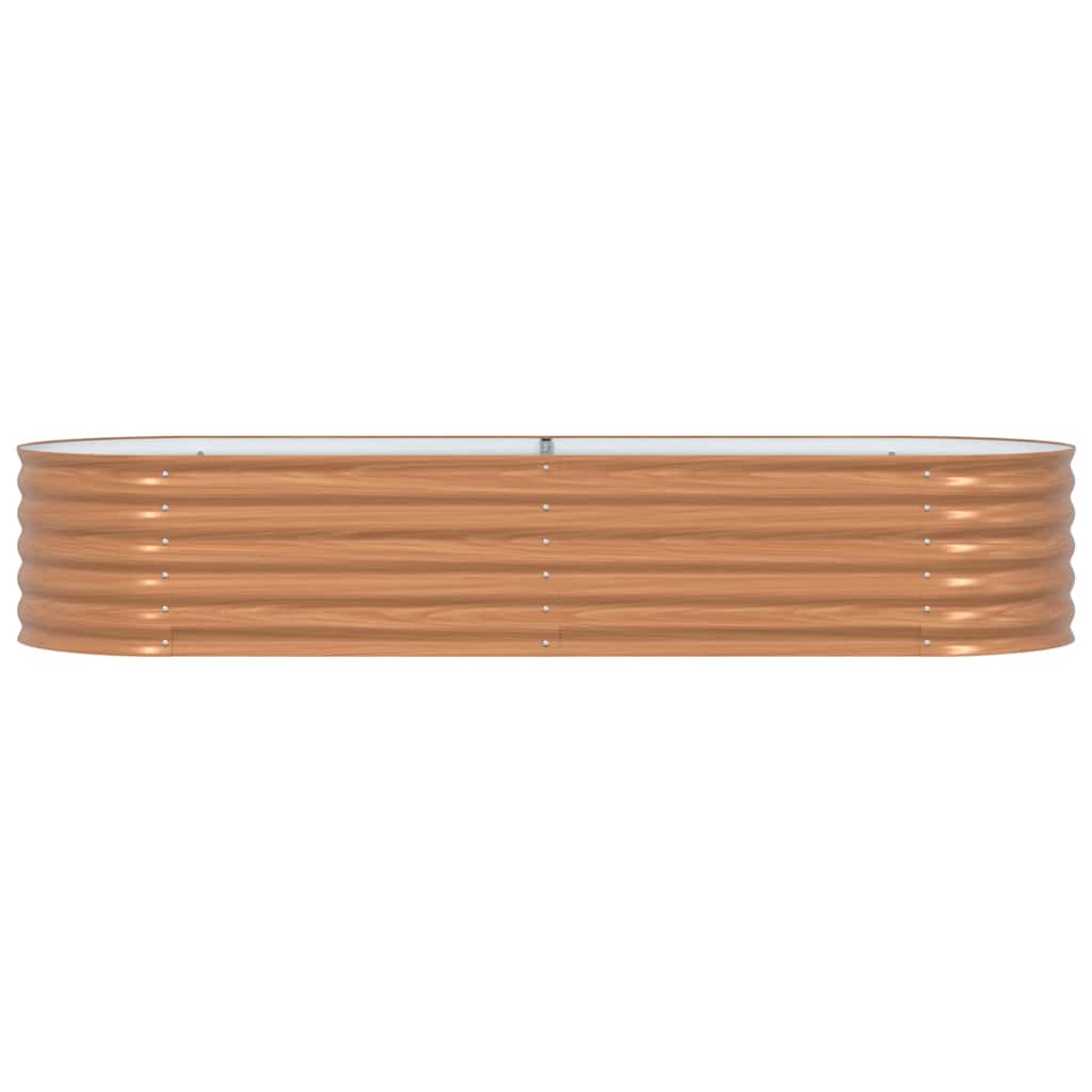 Hevet bed Brun 240 x 80 x 44 cm Stål