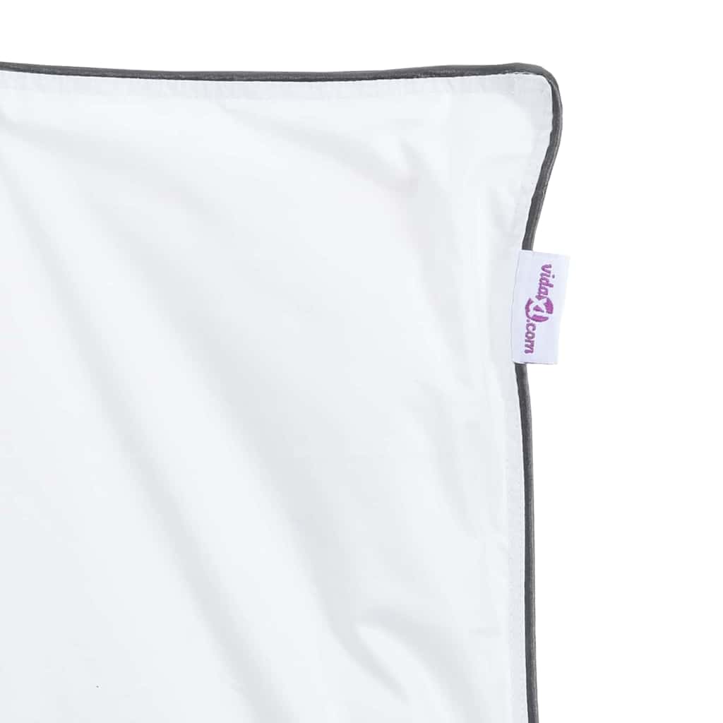 Vinterdyne med pute med pute 2 pcs Hvit Dun Fjær