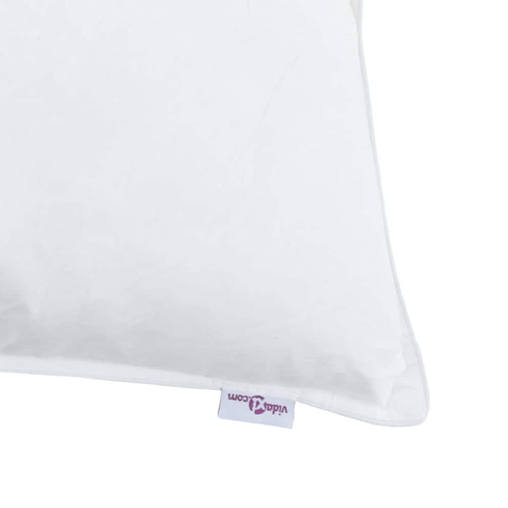 Vinterdyne med pute med pute 2 pcs Hvit Dun Fjær