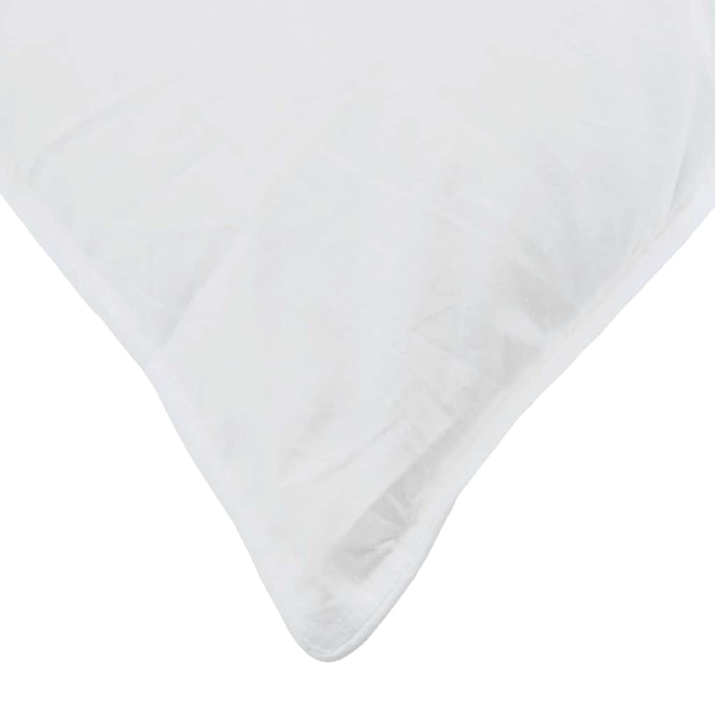 Vinterdyne med pute med pute 2 pcs Hvit Dun Fjær