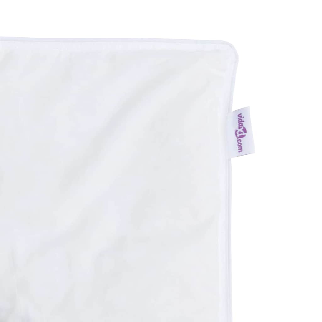 Vinterdyne med pute med pute 2 pcs Hvit Dun Fjær