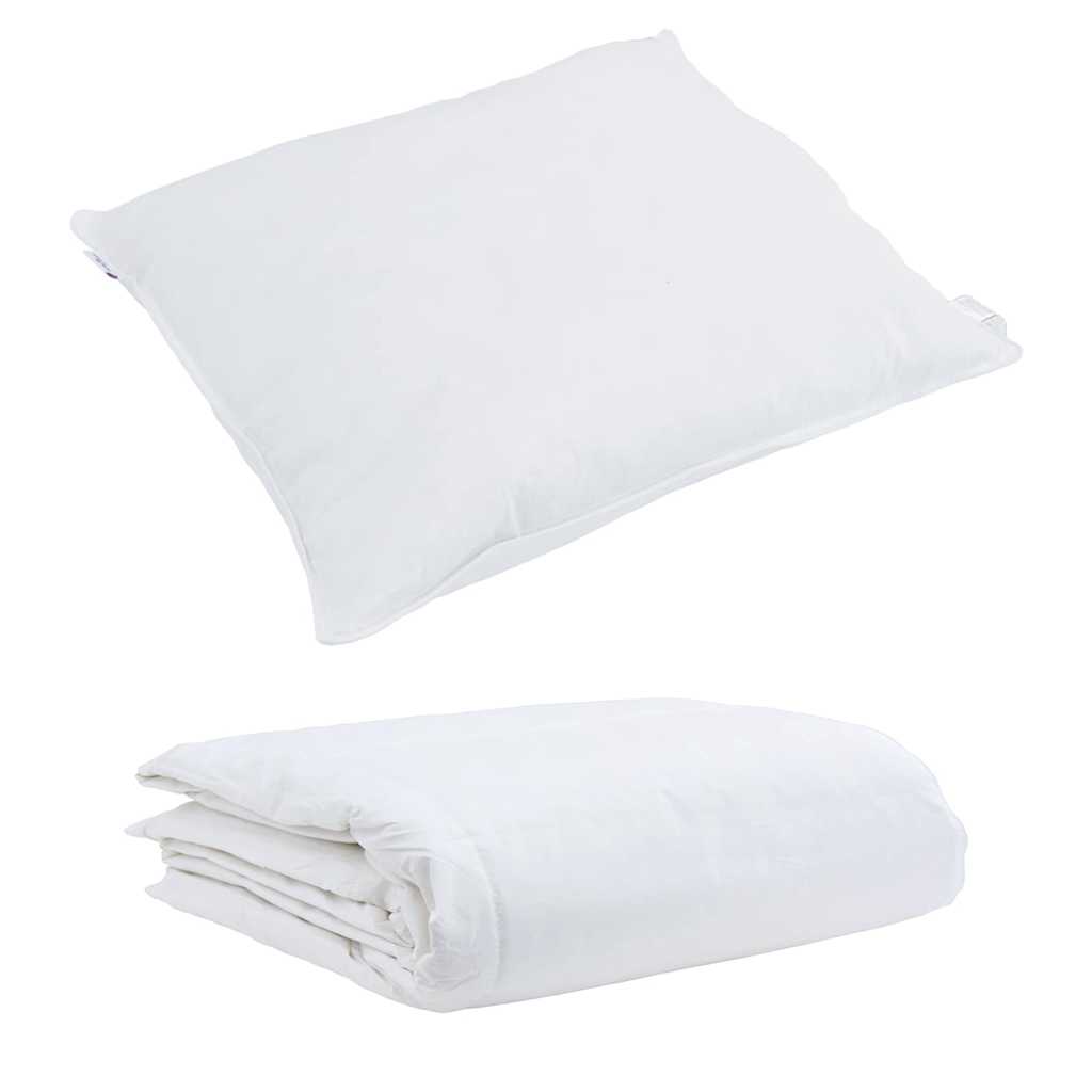 Sommerdyne med pute 2 pcs Hvit Dun Fjær