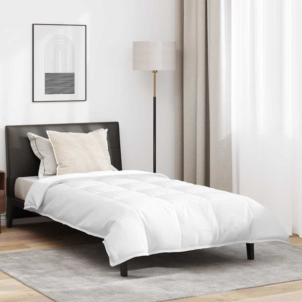 2-i-1 Dyne med pute 2 pcs Hvit Dun Fjær